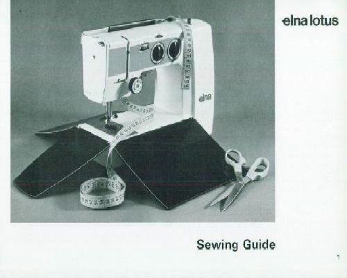 sewing machine manual