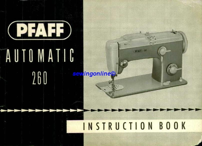 Pfaff 360 manual