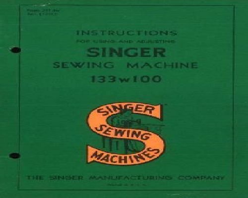 sewing machine manual