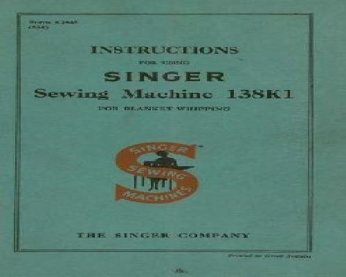 sewing machine manual