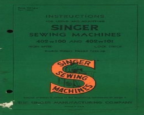 sewing machine manual