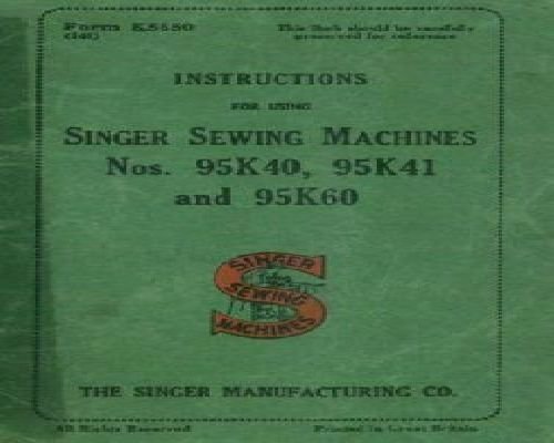 sewing machine manual
