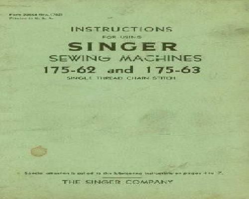 sewing manual