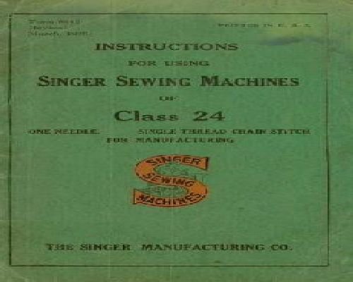 sewing machine manual