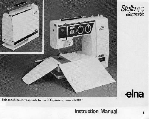 sewing machine manual