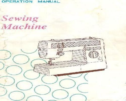 sewing machine manual