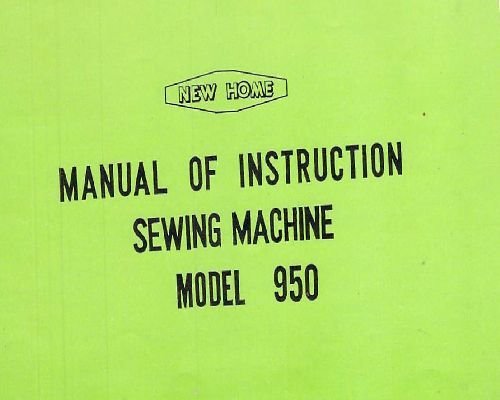 sewing machine manual