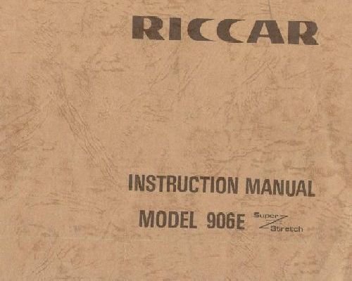 sewing machine manual