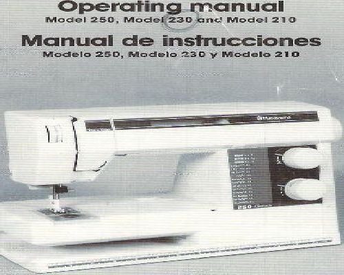 sewing machine manual